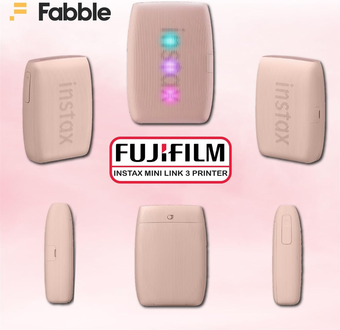 Fujifilm Impresora Instax Mini Link 3 para smartphone, paquete Rosa...
