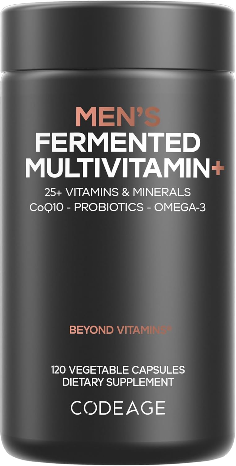 Codeage Multivitamínico diario para hombres – Más de 25 vitaminas y minerales esenciales, 1