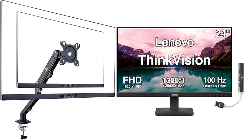 Lenovo ThinkVision Monitor FHD IPS de 24 pulgadas con tiempo de res...