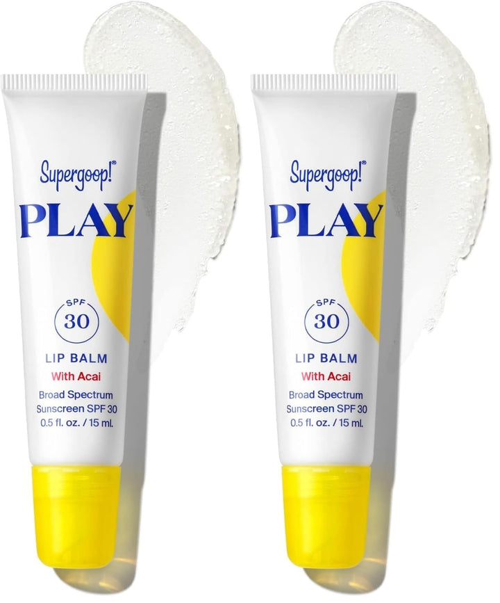 Supergoop! PLAY - Bálsamo labial SPF 30, bálsamo labial SPF de ampl...