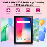 Crelander Tablet Android 13 de 10.1 pulgadas con ranura para tarjet...