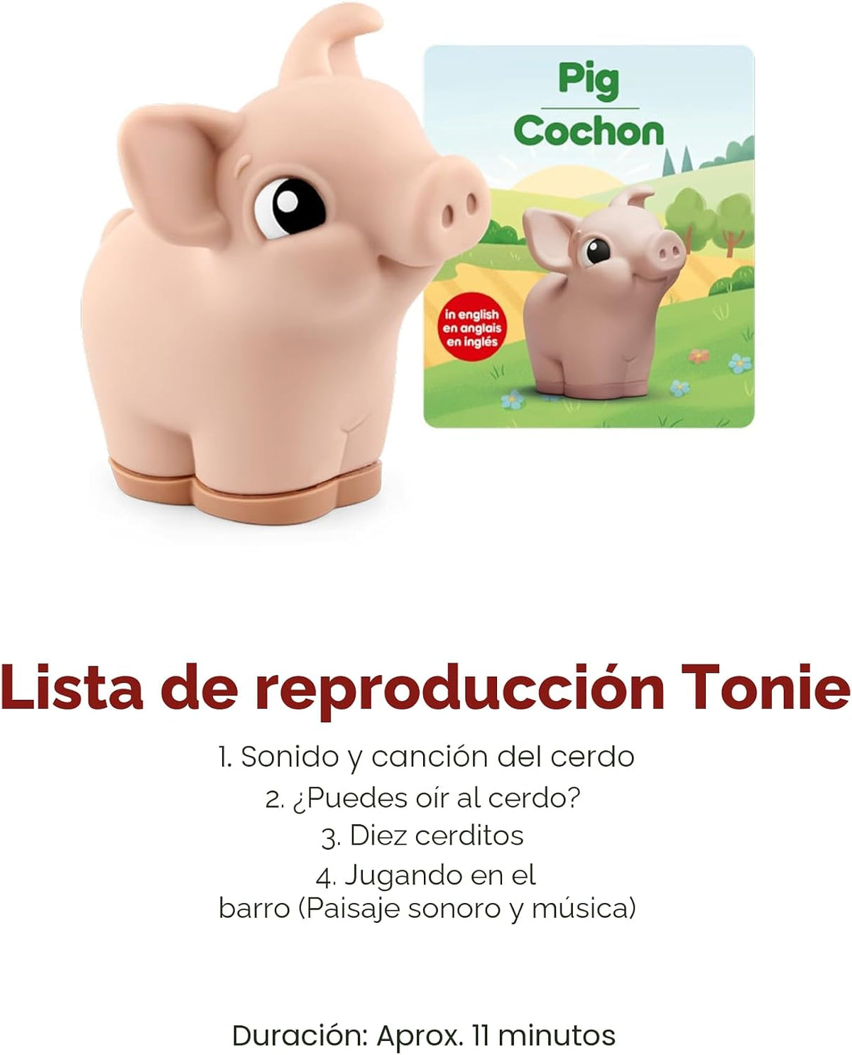Toniebox 2 My First Farm Bundle para niños de 1 años en adelante, con vaca, caballo y cerdo suaves y exprimibles, azul cielo