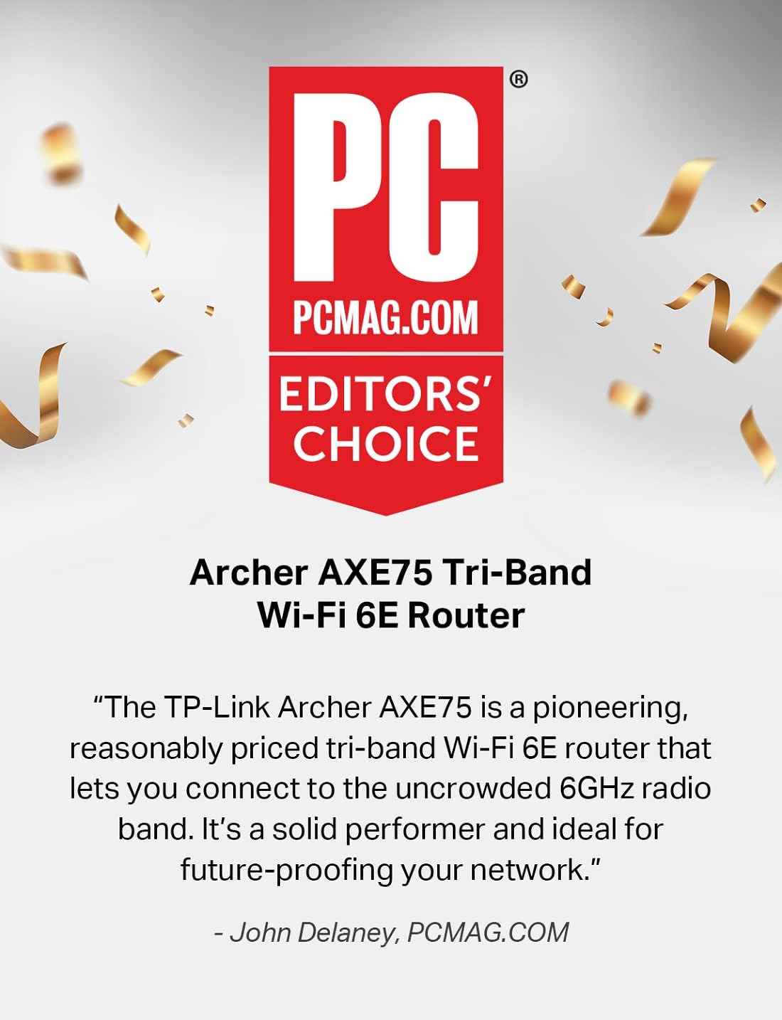 TP-Link AXE5400 - Enrutador WiFi 6E de tres bandas (Archer AXE75),...