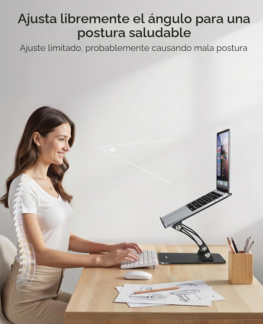Nulaxy Soporte para portátil totalmente ajustable para escritorio,...