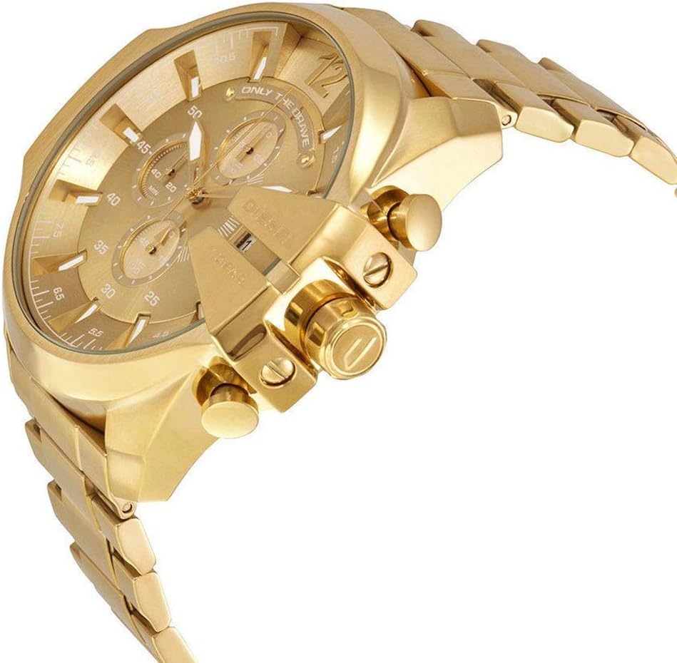 Diesel Mega Chief Reloj de acero inoxidable para hombre con movimiento analógico o digital