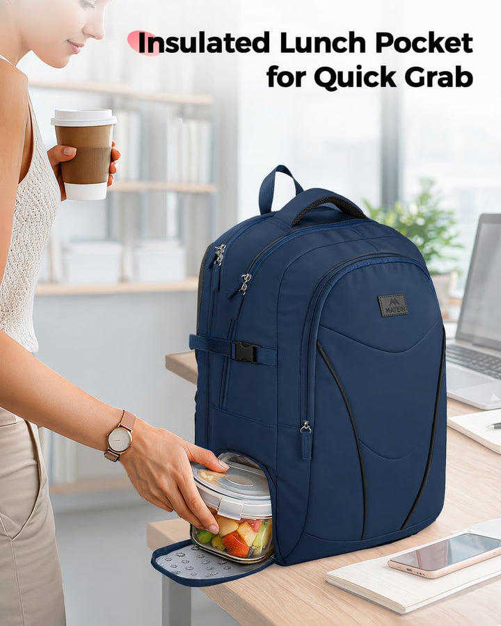 MATEIN HER Mochila de trabajo para laptop con compartimento para al...
