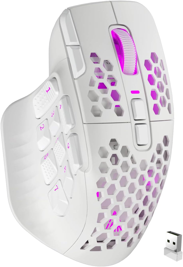 SOLAKAKA SM809 Pro - Mouse para juegos con 9 botones laterales, mou...