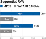 TEAMGROUP MP33 1TB con caché SLC 3D NAND TLC NVMe 1.3 PCIe Gen3x4 M...