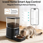 Alimentador automático para gatos con cámara de video bidireccional