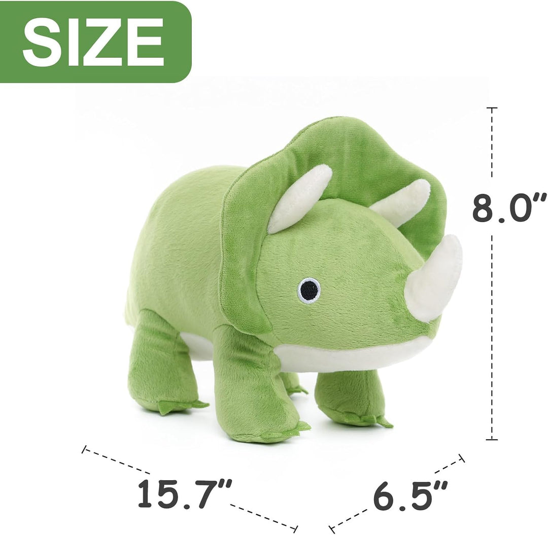 WEIGEDU Dinosaurio Triceratops - Juguetes de peluche con ojos borda...
