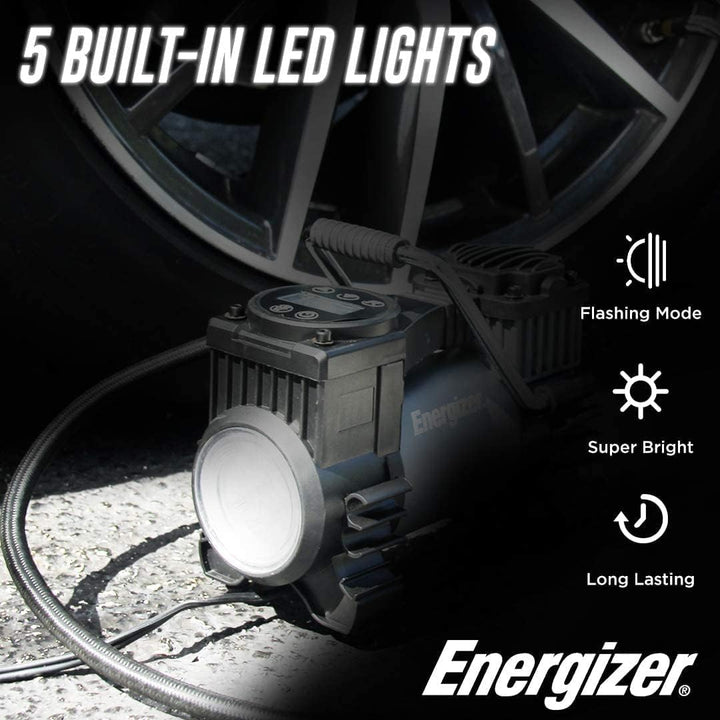 Energizer Inflador de neumáticos portátil con compresor de aire, bo...