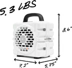 Turtlebox Cub - Altavoz Bluetooth para exteriores, color blanco