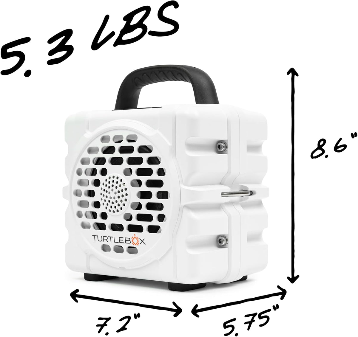 Turtlebox Cub - Altavoz Bluetooth para exteriores, color blanco