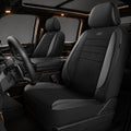 Skechers Fundas de asiento de espuma viscoelástica refrigeradas por aire, fundas de asiento de automóvil gruesas de malla, fundas de asiento de automóvil de cuero con ribetes para asientos delanteros