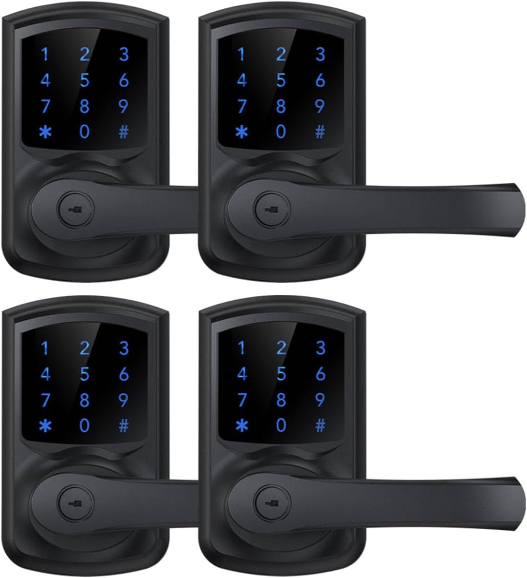 HIDALIFE Cerradura de Puerta de Entrada sin Llave con Teclado y Man...