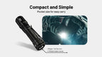 Nitecore MT2C Pro - Linterna EDC de 1800 lúmenes, recargable USB-C, LED de alta eficiencia, larga duración, tiro largo, delgada, ligera para transporte diario, guantera o al aire libre