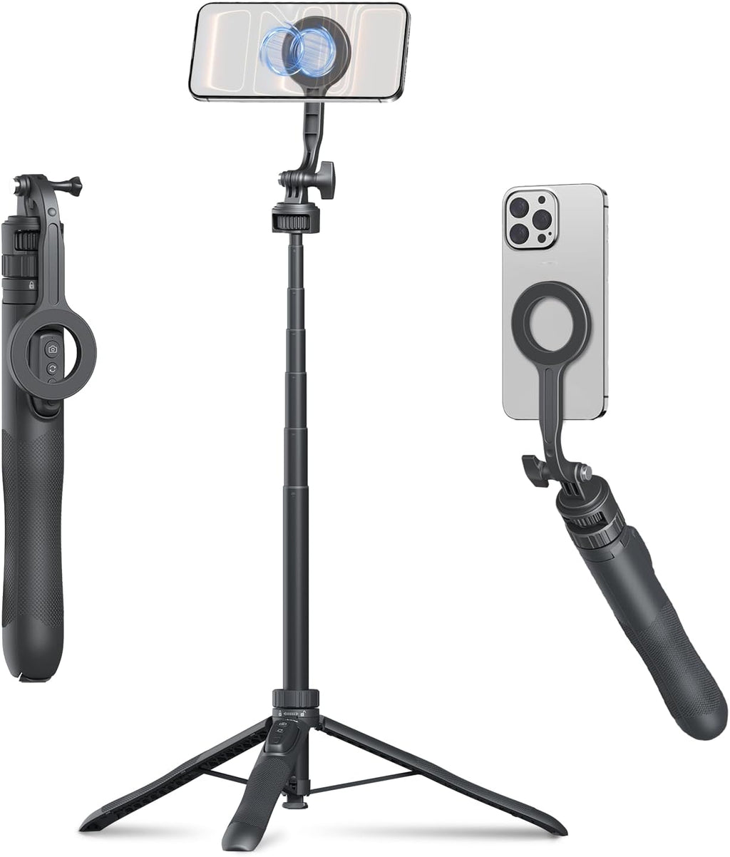 Trípode magnético para selfie de apertura automática para iPhone
