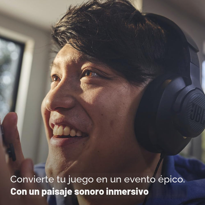 JBL Quantum 100M2 - Auriculares con cable para juegos con micrófono...