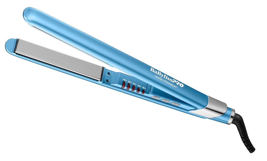 BabylissPRO Nano Titanium Ultra-Sleek Hair Straightener, Flat Iron...