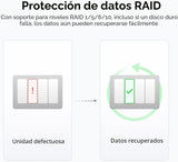 UGREEN NAS DXP4800 Plus NAS de escritorio de 4 bahías, CPU Intel Pe...