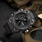 Relojes deportivos para hombre al aire libre, impermeable, militar, fecha, tácticas, LED, alarma, cronómetro