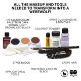 Mehron - Kit de maquillaje premium de personaje (hombre lobo)