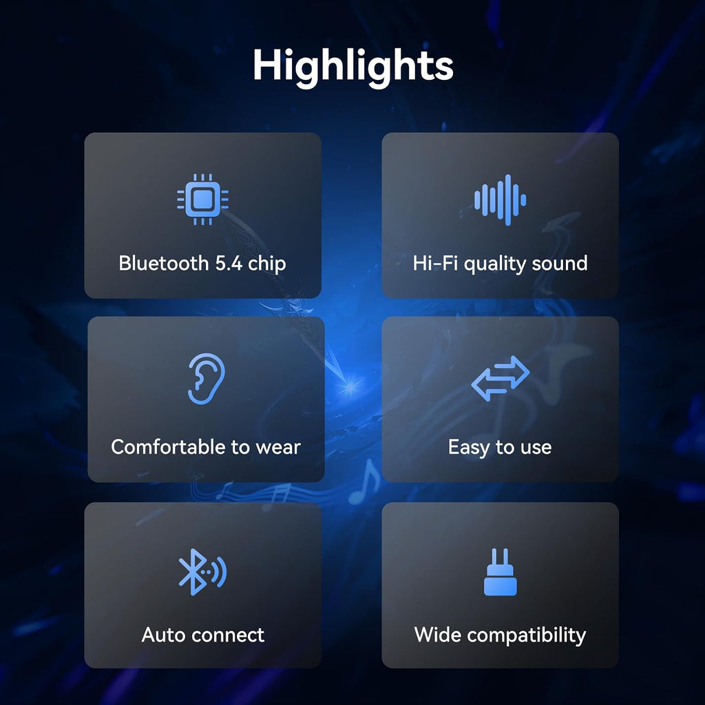 Adaptador Bluetooth KBEAR BT15 PRO IEM, módulo TWS de 5.4 Bluetooth 5.4 de 2 pines para Moondrop CHU II/Aria/Blessing, KZ ZST/AS10/ZST-X/ZSR/ES4/EDC, para Truthear Hexa/Zero (2 pines)