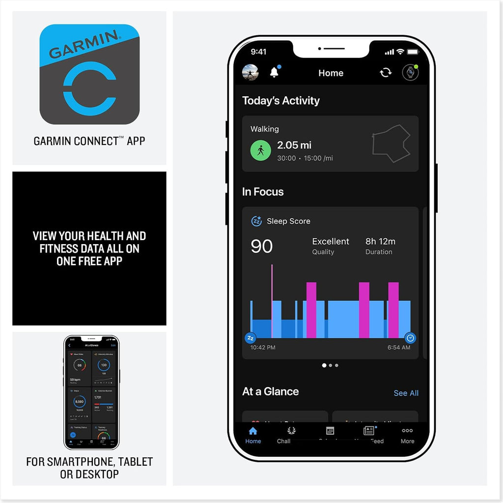 Garmin vívoactive® 6, reloj inteligente GPS de salud y fitness, 1.654 in