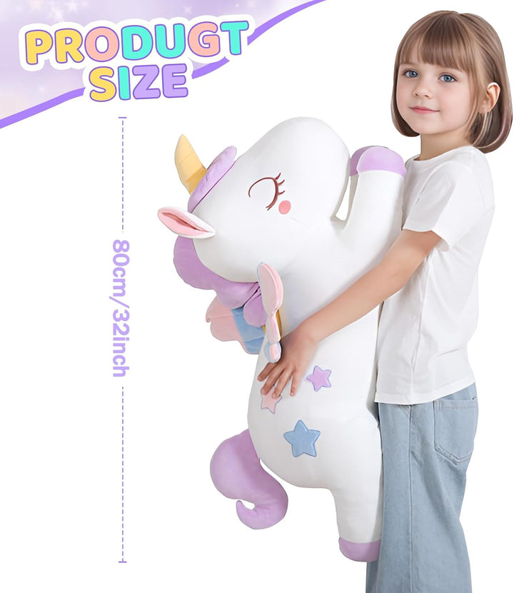 Tianmihou Animal de Peluche Grande Unicornio de 32'', Lindo...