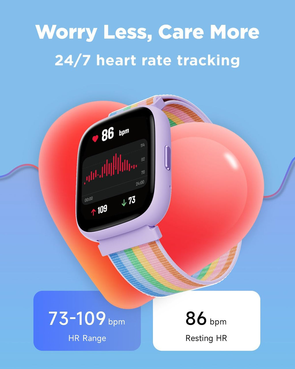 BIGGERFIVE Smart Watch para Kids, 1.8" Fitness Tracker Watch con Pedometer