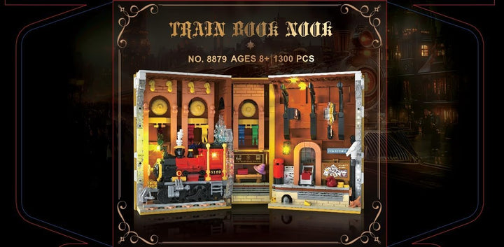 HOGOKIDS Magic Train Station - Juego de construcción de