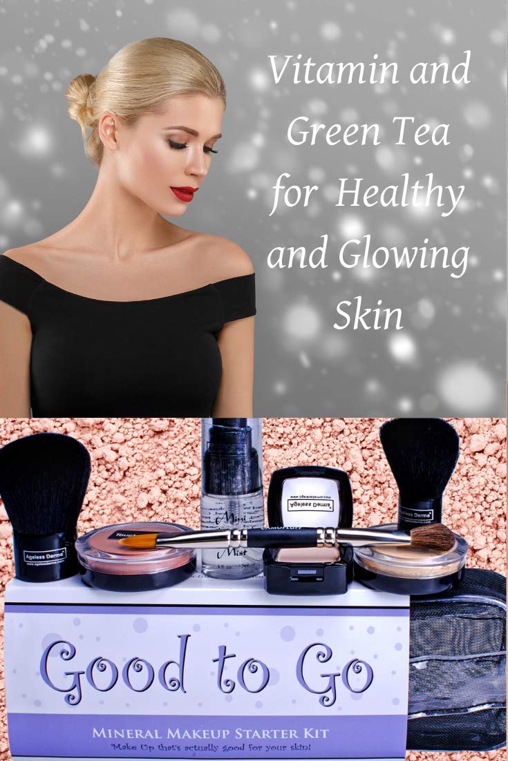 Ageless Derma Kit de maquillaje mineral Good to Go con vitaminas y...