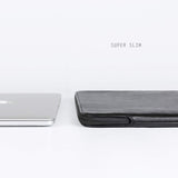 Comfyable Funda de piel para laptop con funda para accesorios, comp...