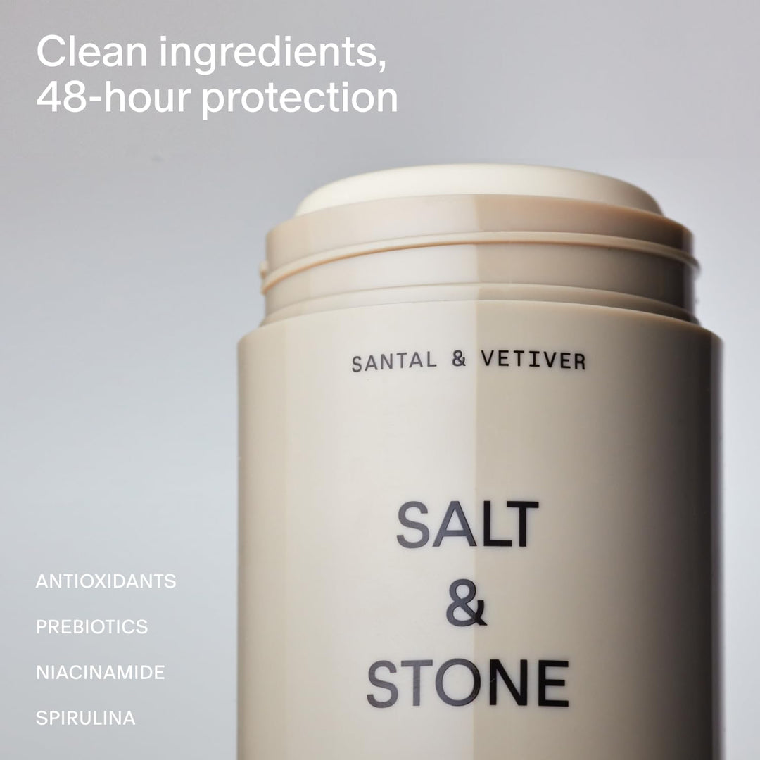 Salt &amp; Stone Desodorante sin aluminio | Protección extra fuerte...