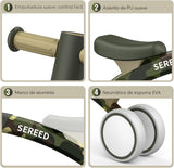 SEREED - Bicicleta de equilibrio para bebés de 1 año, niños y niñas...