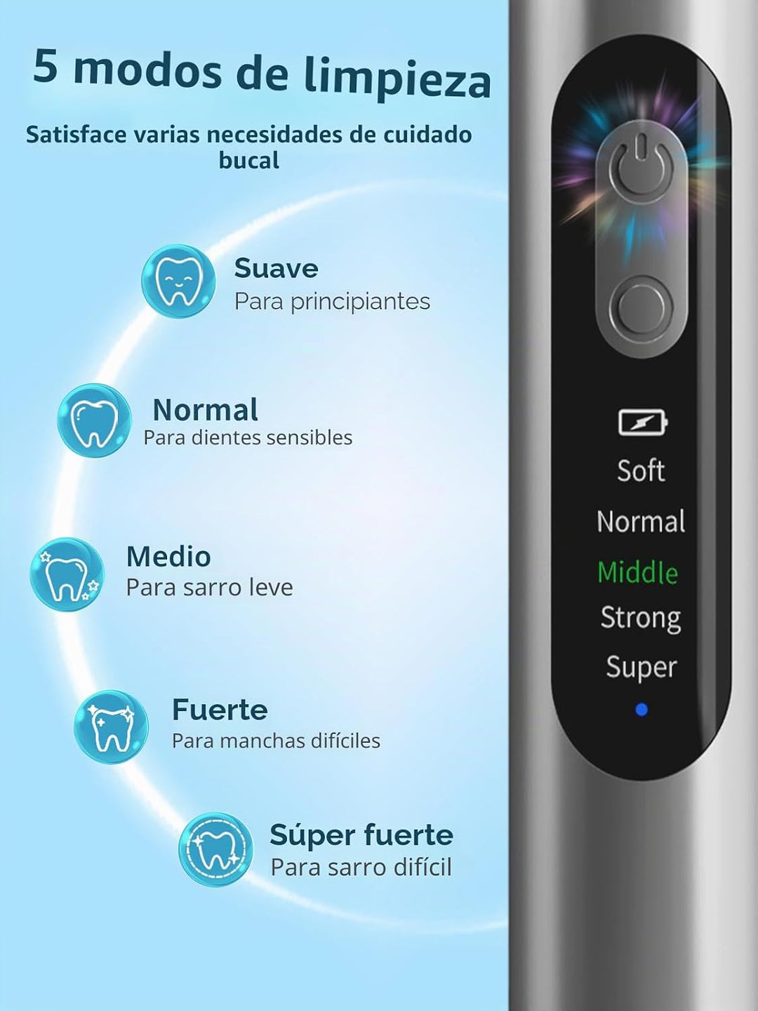 Removedor de placa para dientes, kit de limpieza de dientes, remove...