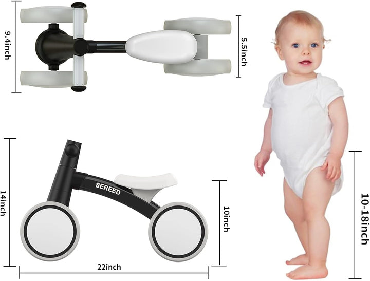 SEREED - Bicicleta de equilibrio para bebés de 1 año, niños