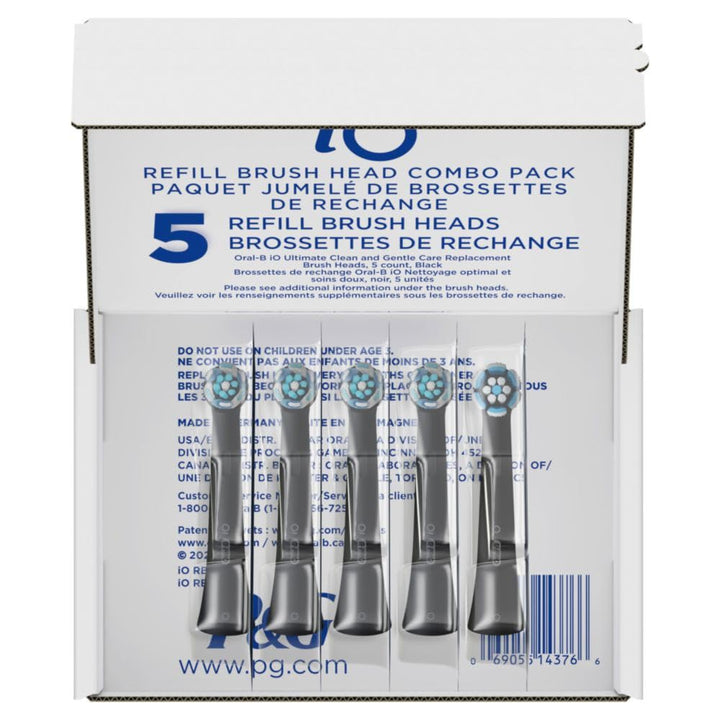 Oral-B iO Ultimate Clean Cabezales de cepillo de repuesto, 5 unidad...