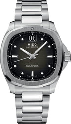 MIDO Multifort TV Big Date - Reloj suizo automático para hombres - Caja de 40mm con respaldo transparente