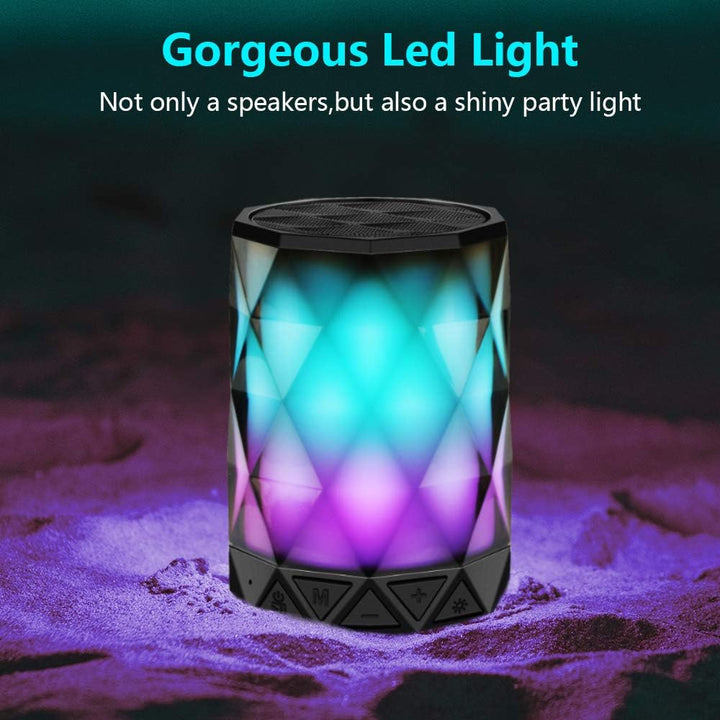 LFS Altavoces Bluetooth portátiles, luz nocturna impermeable, altav...