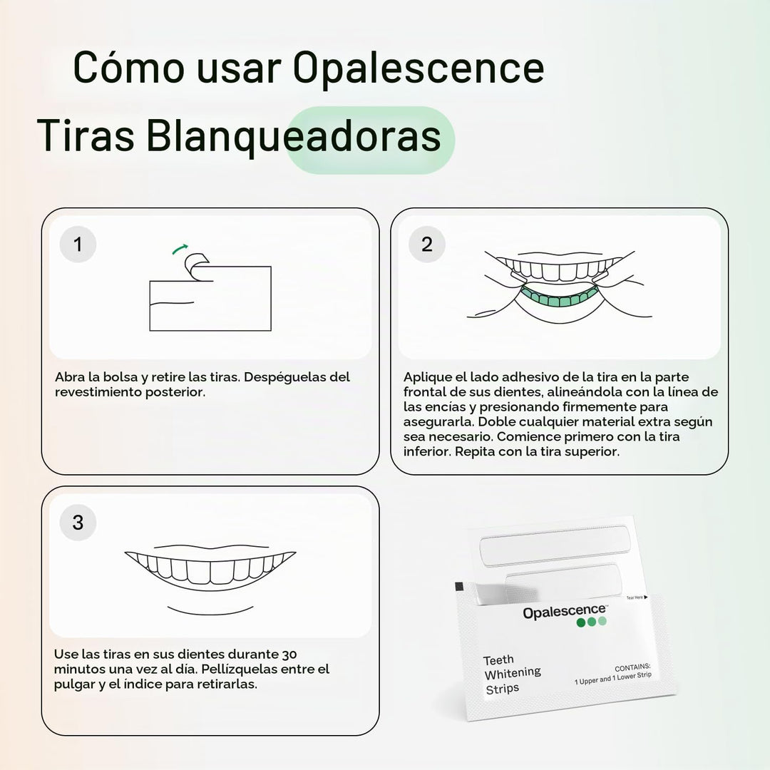 Opalescence Tiras blanqueadoras dentales (12 tratamientos) Fórmula...