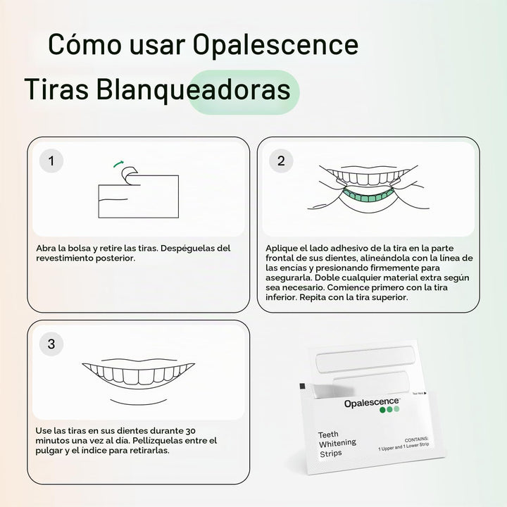 Opalescence Tiras blanqueadoras dentales (12 tratamientos) Fórmula...