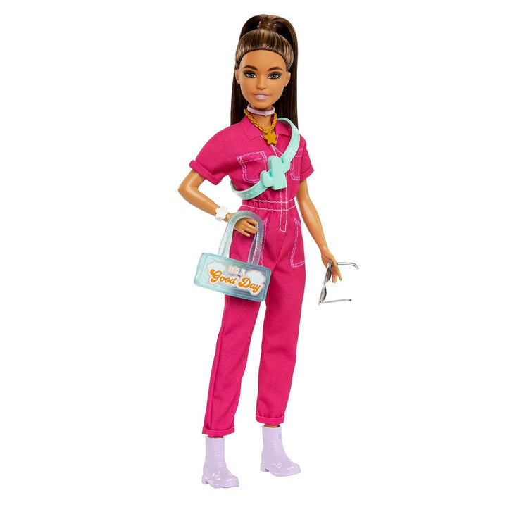 Barbie Muñeca en mono rosa de moda con accesorios y cachorro de mas...
