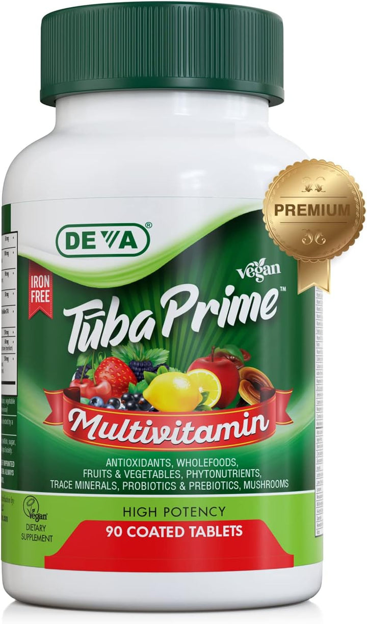 DEVA Tuba Prime Multivitamínico vegano sin hierro \u2013 Suplemento...
