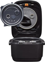 Zojirushi NW-JEC10BA - Arrocera y calentador de calor por inducción de presión (IH), 5.5 tazas, fabricado en Japón