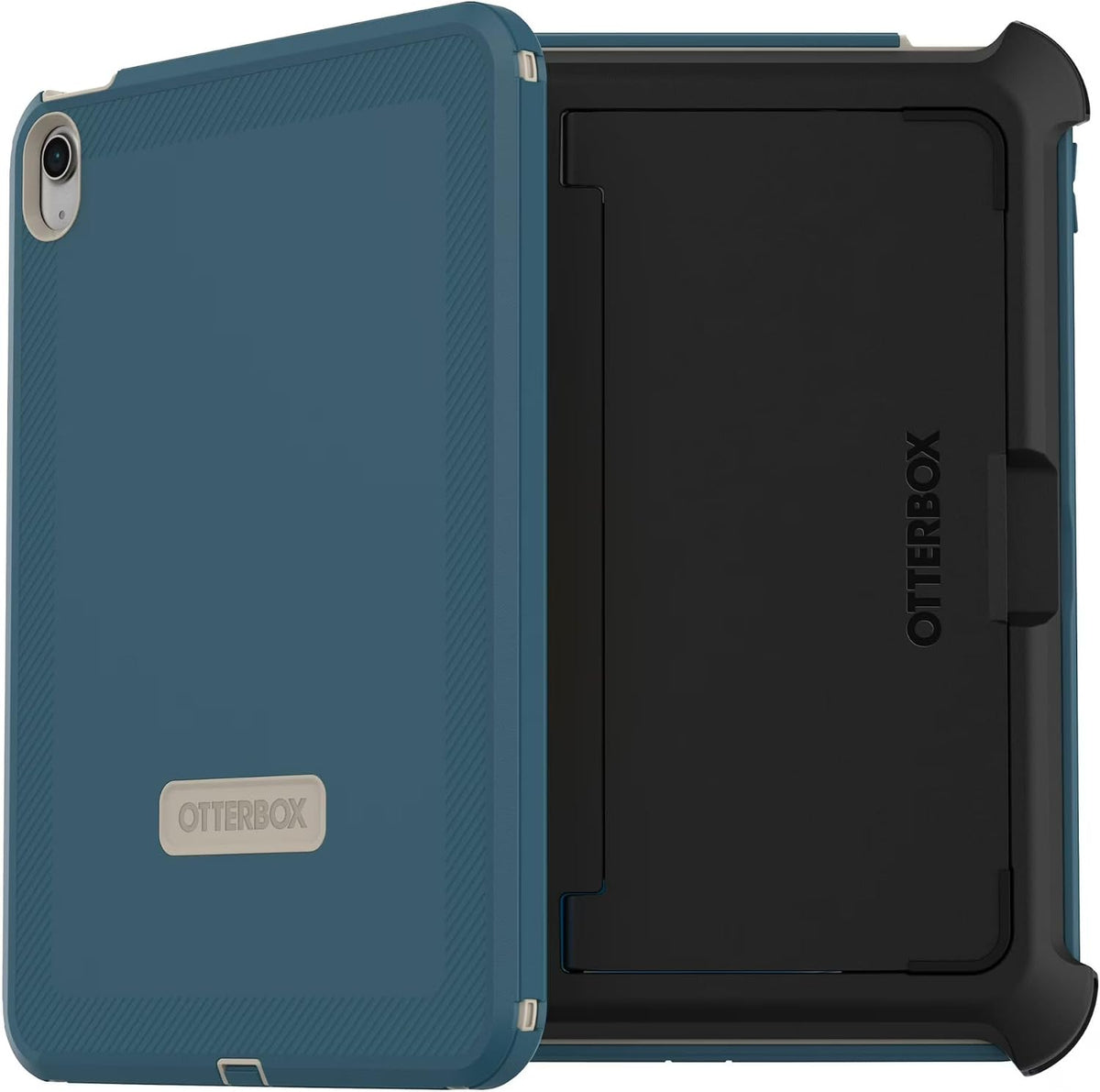 OtterBox Funda para iPad (A16) y iPad de 10ª generación (solo para iPad) - Serie Defender - Baja Beach (azul) - Sin pantalla - Resistente y duradera - Protección multicapa - Protección de defensa