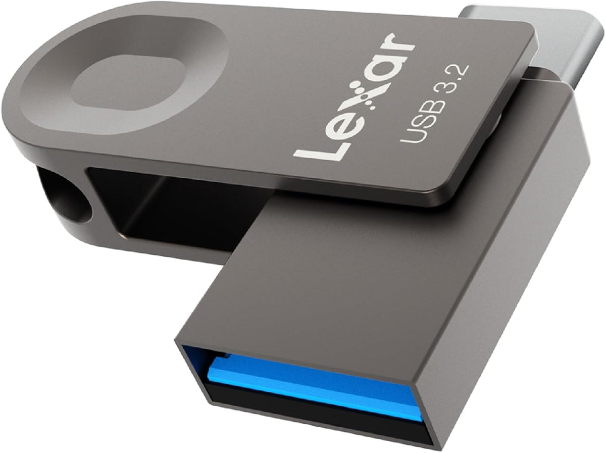 Lexar Unidad flash USB tipo C E32C de 64 GB, USB-A y USB-C 3.2 Gen...