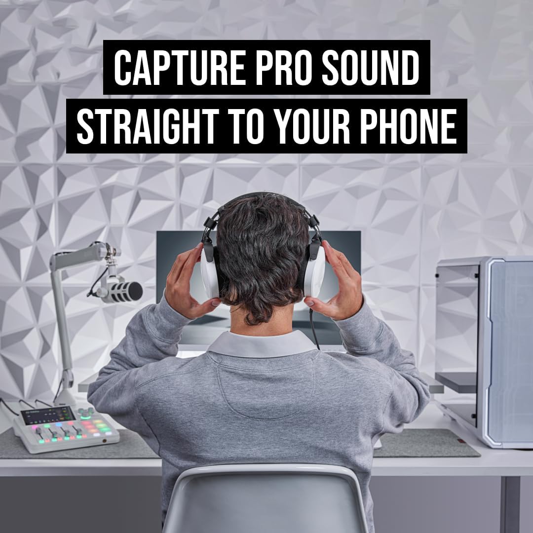 RØDE PodMic Micrófono de transmisión dinámica USB con conectividad...