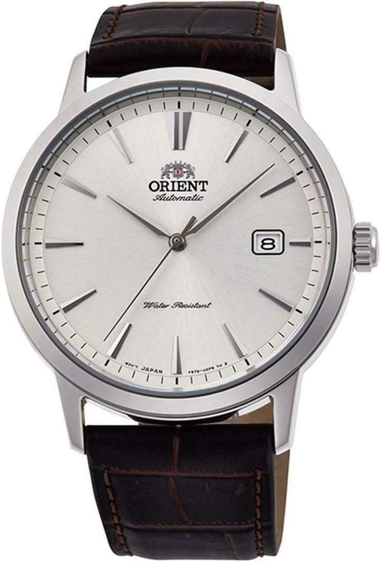 Orient Reloj automático contemporáneo para hombre con esfera plateada RA-AC0F07S10B