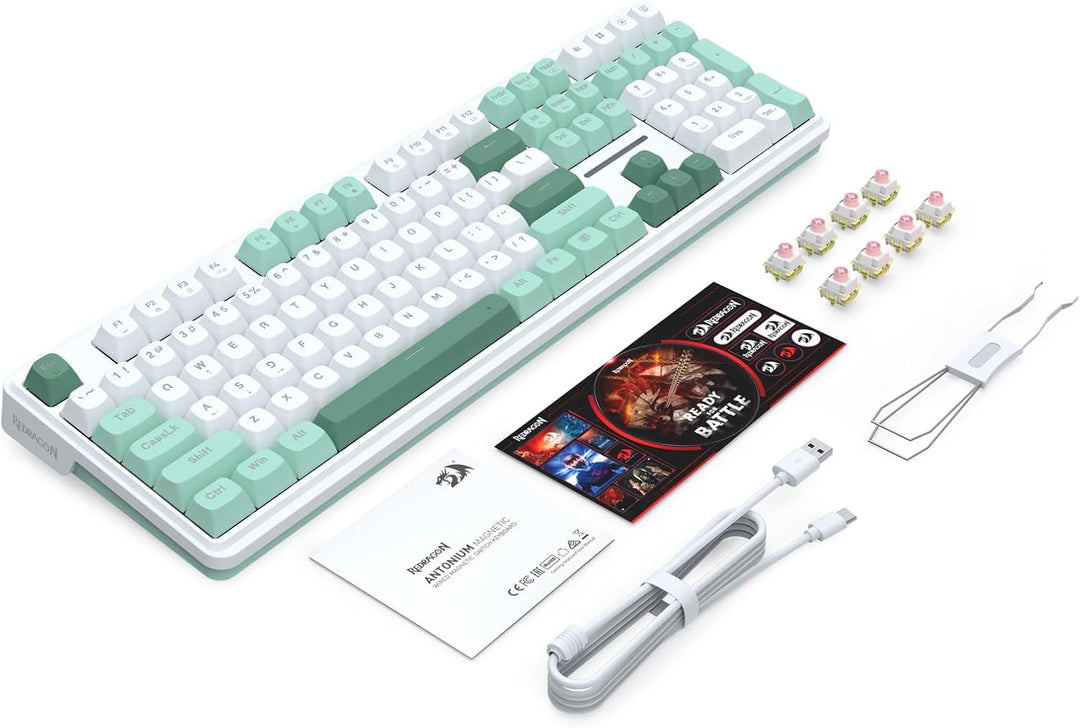 Redragon K745 HE Teclado para juegos de disparo rápido, teclado mec...